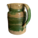 Glazed earthenware pitcher from the Dieulefit farm, popular art from the early 20th century.