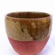 Two-tone brown and terracotta stoneware bowl Puisaye