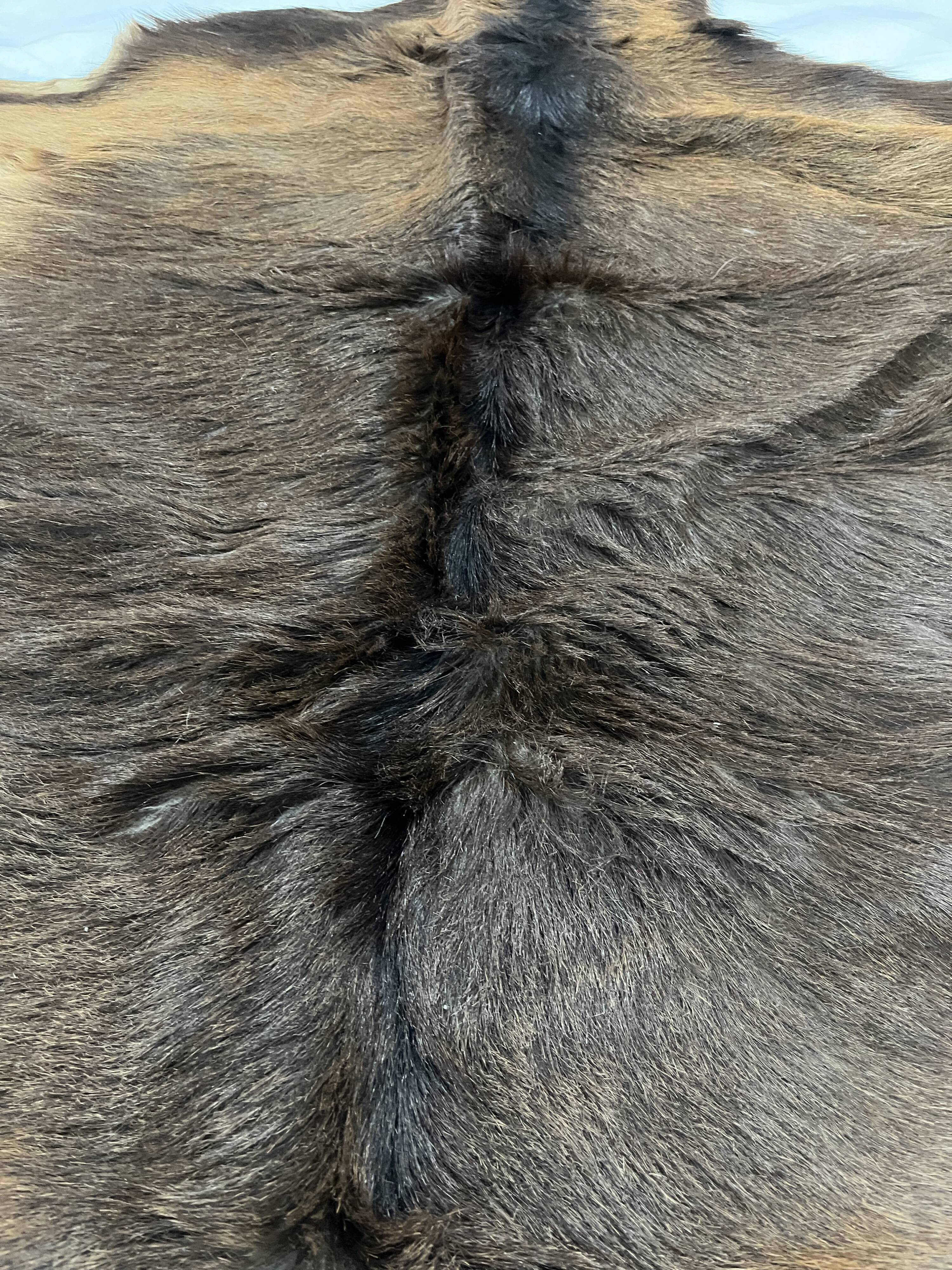 Goat skin rug, 20th century.
