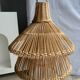 Suspension ou luminaire en rotin en forme de lanterne asiatique