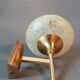 Gilded brass wall lamp by Sciolari, Italy 1960.