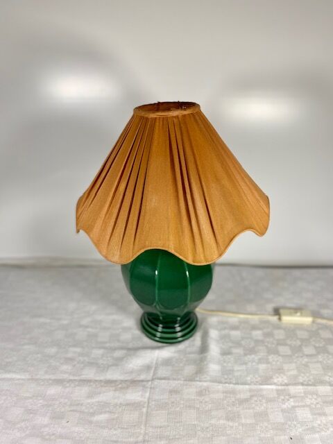 English green vintage lamp
