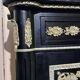 Meuble style Napoléon III "Boulle" en bois laqué