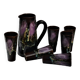 Carafe et six verres Vallauris