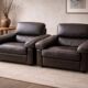 Paire de fauteuils Club Poltrona Frau buffle