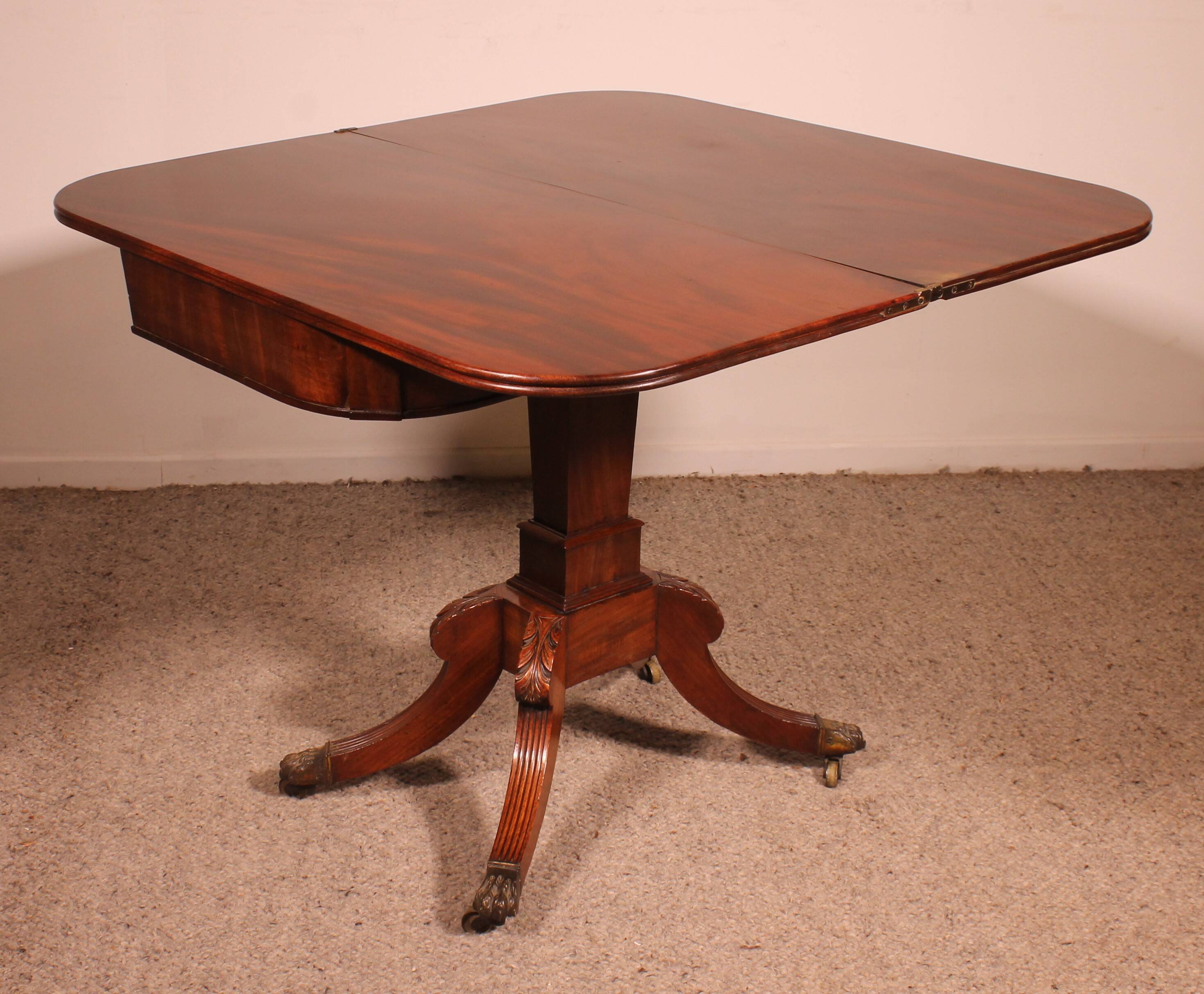 Regency Period Mahogany Game Table or Console