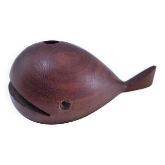 Porte stylo baleine bois design scandinave