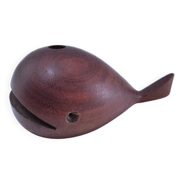 Porte stylo baleine bois design scandinave