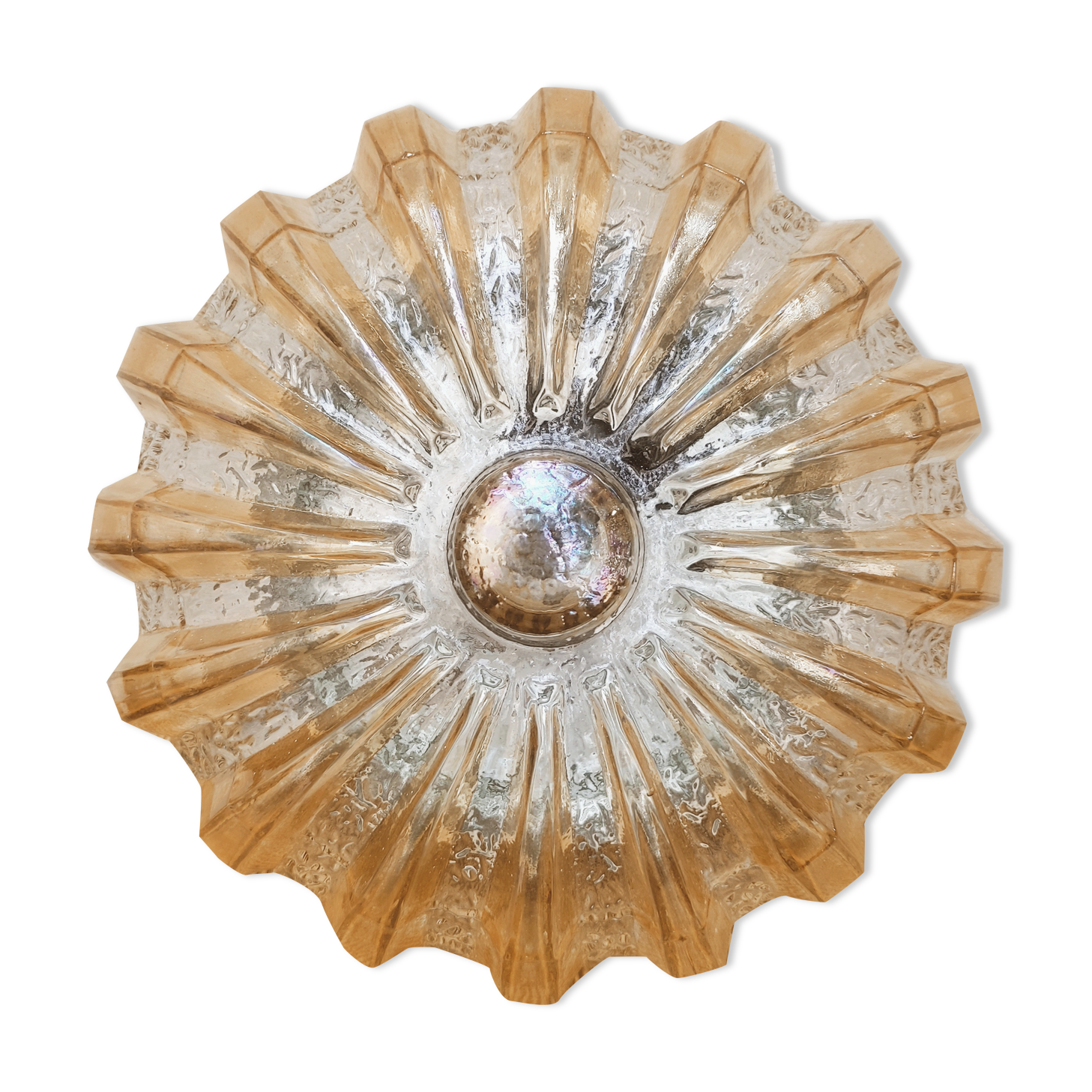Applique soleil en verre irisé