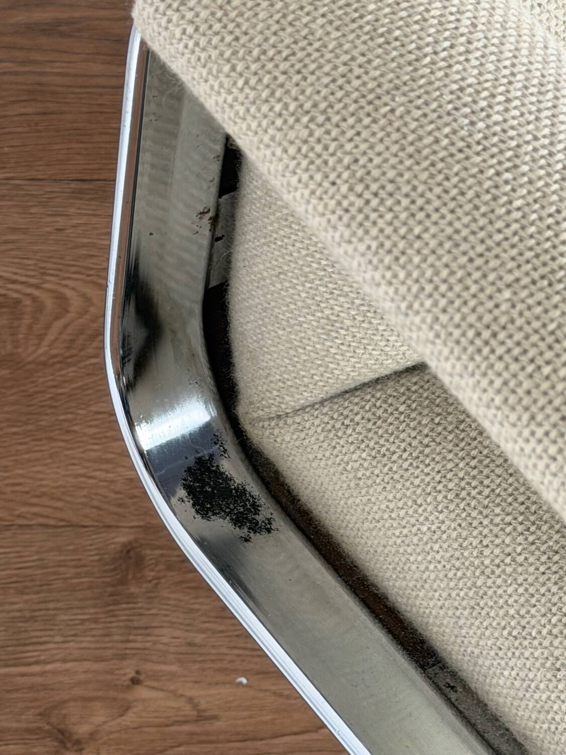 Vintage ADD FORM swivel armchair – chrome star base, 1970s