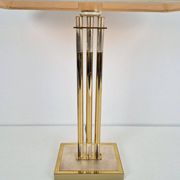 Lampe de table en laiton de Deknudt, Belgique, 1978