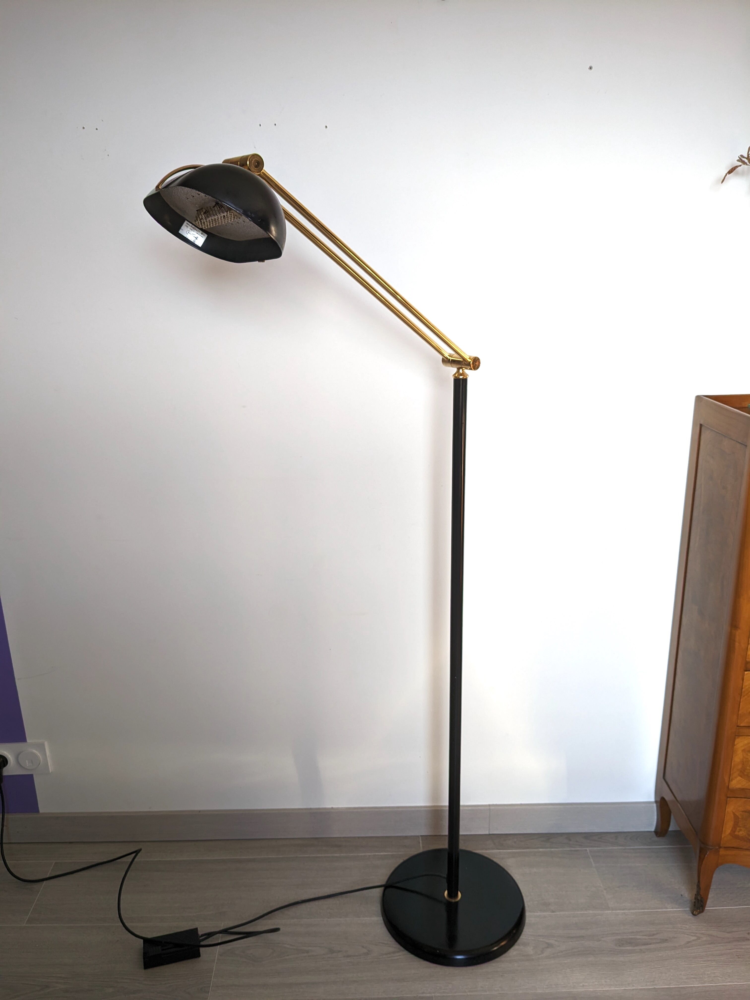 Vintage halogen floor lamp by Relux Milano