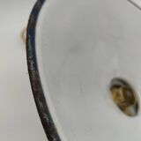 Blue enameled sheet metal pendant lights