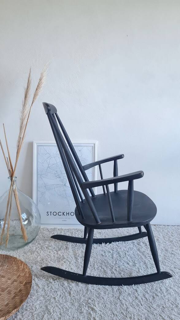 Scandinavian rocking chair from the 1960s.
