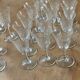 Lot de 37 verres cristal année 50