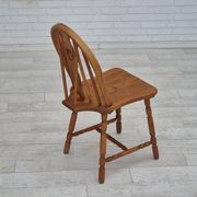 1960s, set of 4 scandinavian dining chairs in solid oak wood, original good condition.