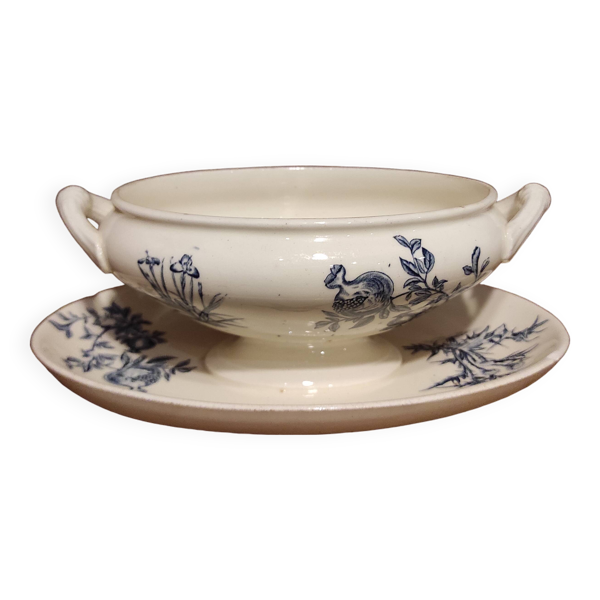 Saucière vintage française, R. Lafitte, Terre de Fer, Salins