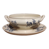 Saucière vintage française, R. Lafitte, Terre de Fer, Salins