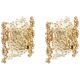 Pair of wall sconces in gilded brass and crystal by Palwa, Germany, 1960s.