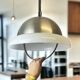 Space Age retractable kitchen pendant light