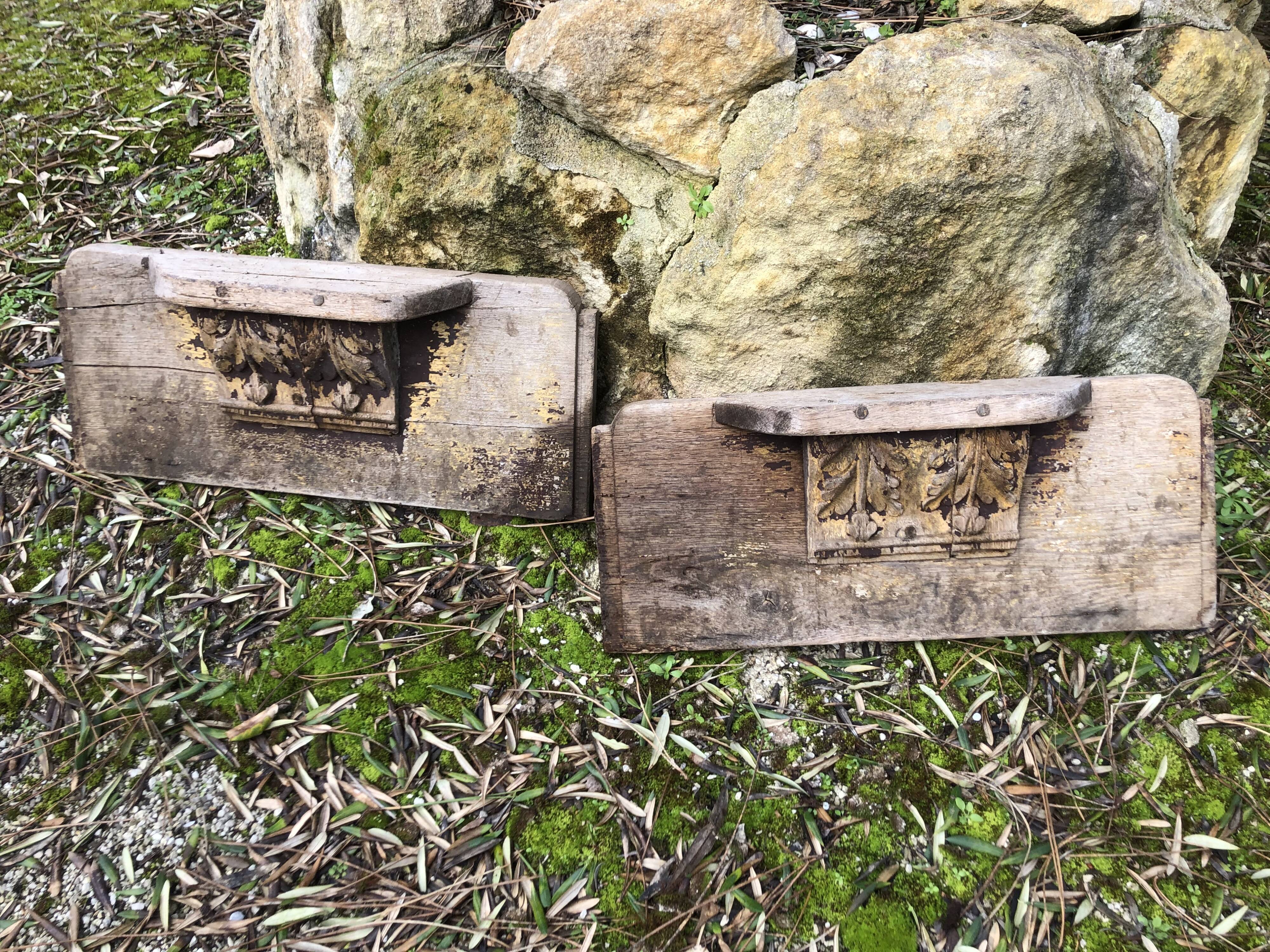 Wooden shelf