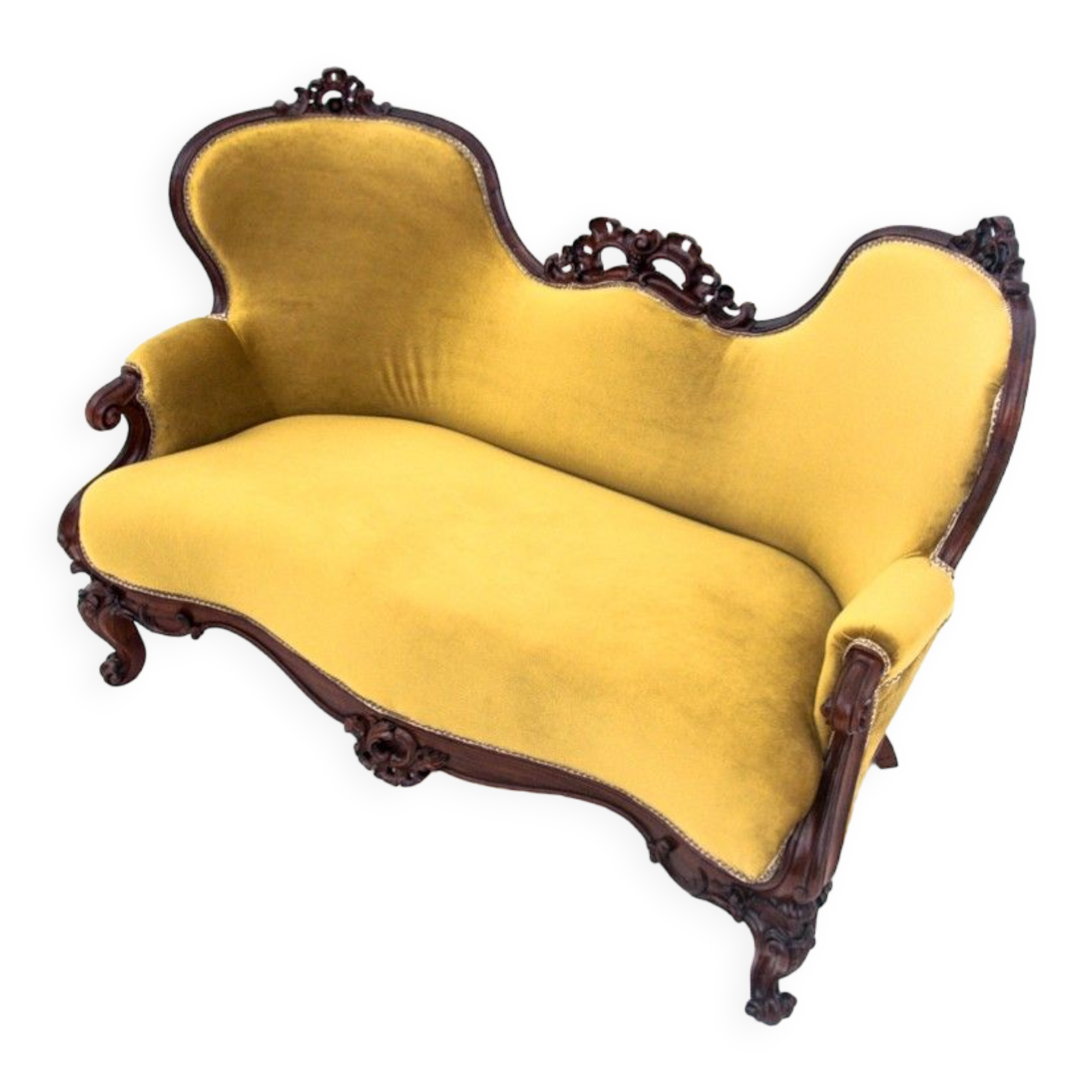 Rococo sofa, France, around 1900 after renovation