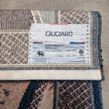 Tapis géométrique magnifique des années 1990 par Giorgetto Giugiaro pour Paracchi pure laine fabriqué en Italie.