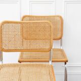 2 Cesca B32 Breuer Chairs Made in Italy - Canework of the seats redone