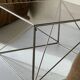 Smoked glass and chrome designer coffee table by Max Sauze, Isocèle collection, 1970