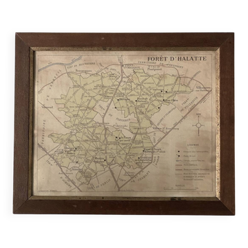 Maps of the Halatte Forest and its surroundings. 1900