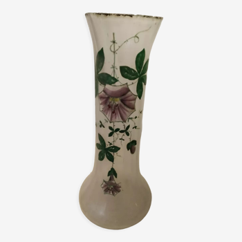 Enamelled glass vase