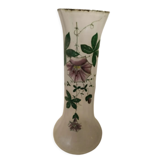 Enamelled glass vase