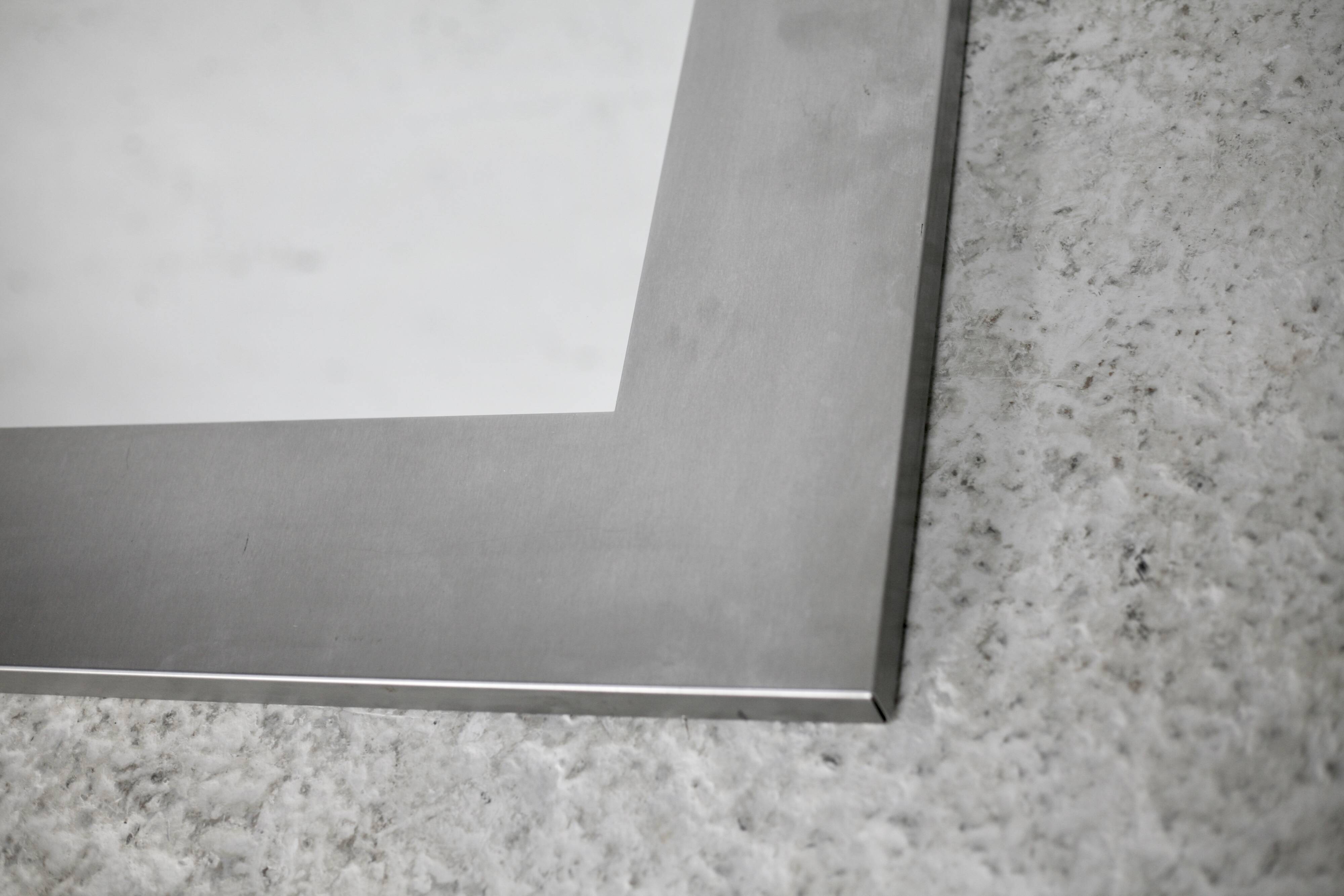 Large steel mirror from the 70s