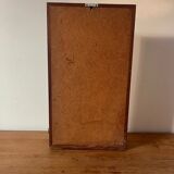 Vintage Danish mirror with shelf