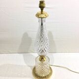 Crystal and bronze lamp base