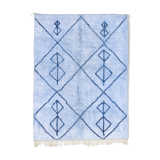 Modern Moroccan carpet blue contemporary art 150x240cm