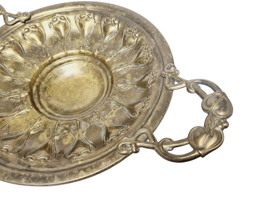Art Nouveau fruit bowl on stand, Sweden, 1900s
