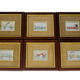 6 miniatures automobiles peintes sur argent 800/***