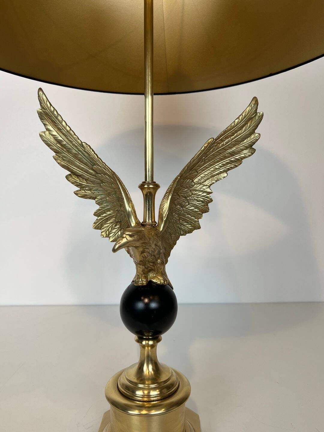 Royal Eagle Table Lamp in Bronze, in the Style of Maison Charles, Work
