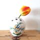 Vase lallier earthenware flowers in Moustiers