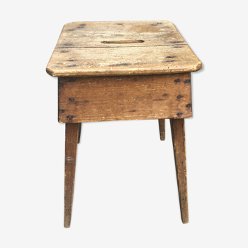 Tabouret ancien brutaliste