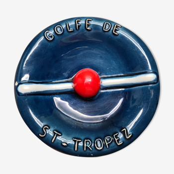 Charming ashtray of the 50s/60s vintage Gulf of Saint Tropez