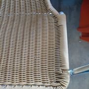 Chaises scoubidou et aluminium