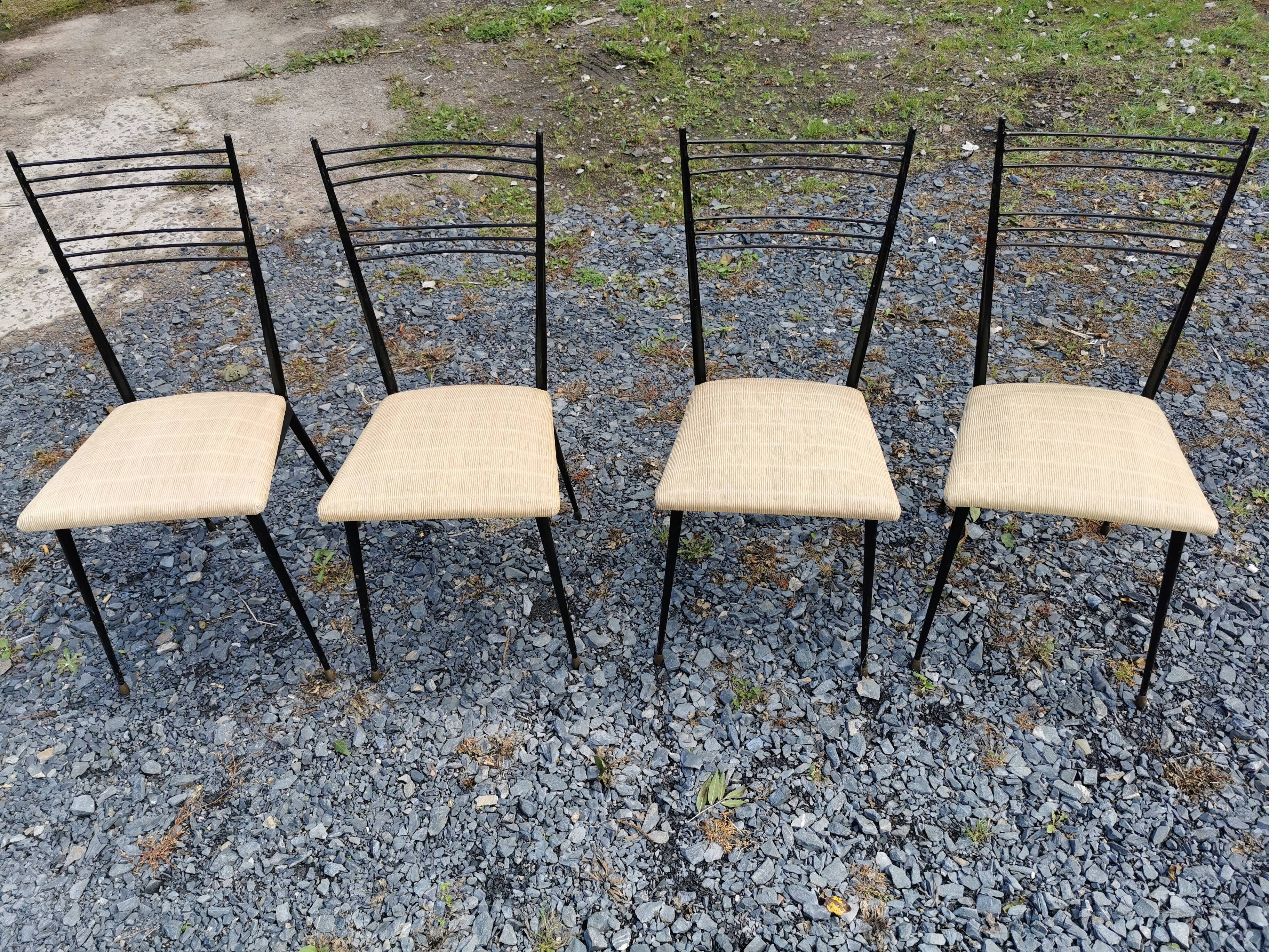 4 vintage colette gueden chairs
