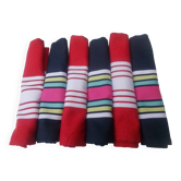 6 serviettes de table basque mendia