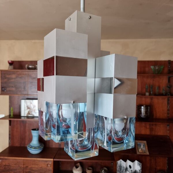 Lustre modèle ''Cubic'' production Maison Sciolari à Milan