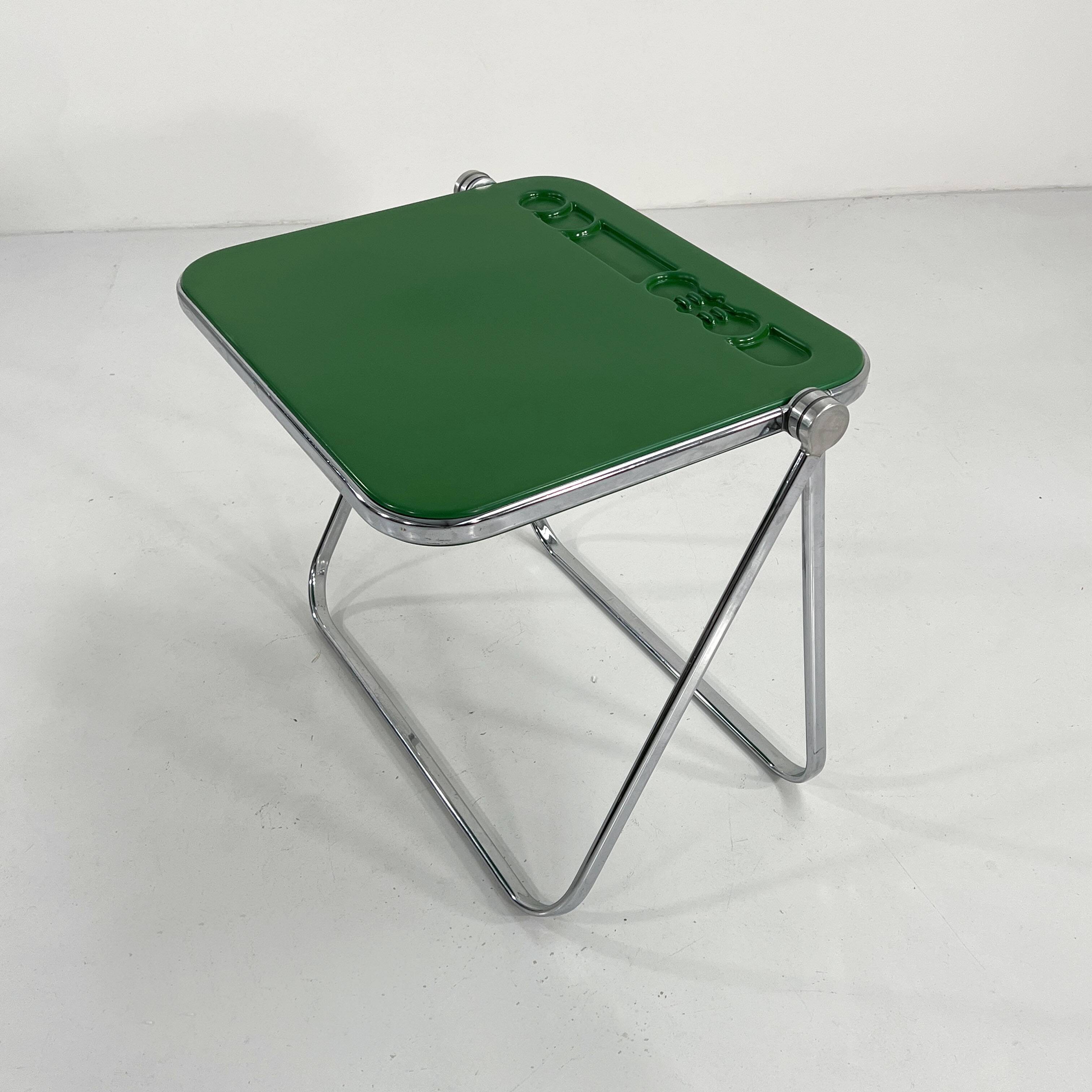 Platone Green Folding Desk by Giancarlo Piretti for Anonima Castelli, 1970