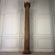 Carved oak column, fluted shaft and Corinthian capital, 18th century