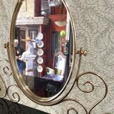 Golden metal and plexiglass dressing table
