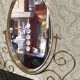Golden metal and plexiglass dressing table